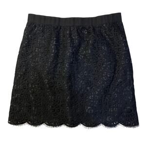 Joe Fresh size 10  Black Lace lined Mini Bubble Skirt